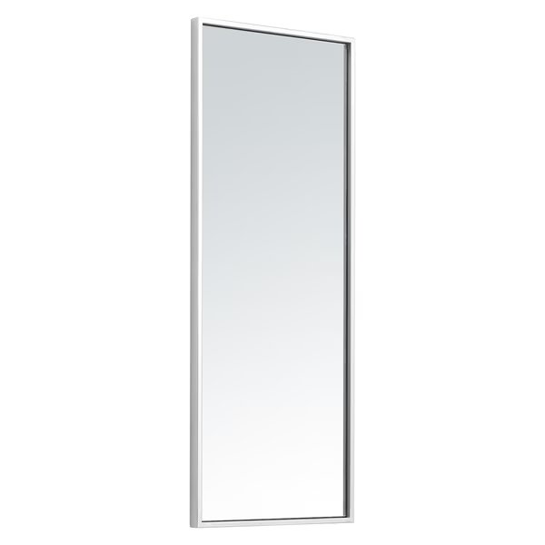 Metal Frame Rectangle Mirror 14 Inch In Silver, Elegant Decor, Mfr#: MR41436S